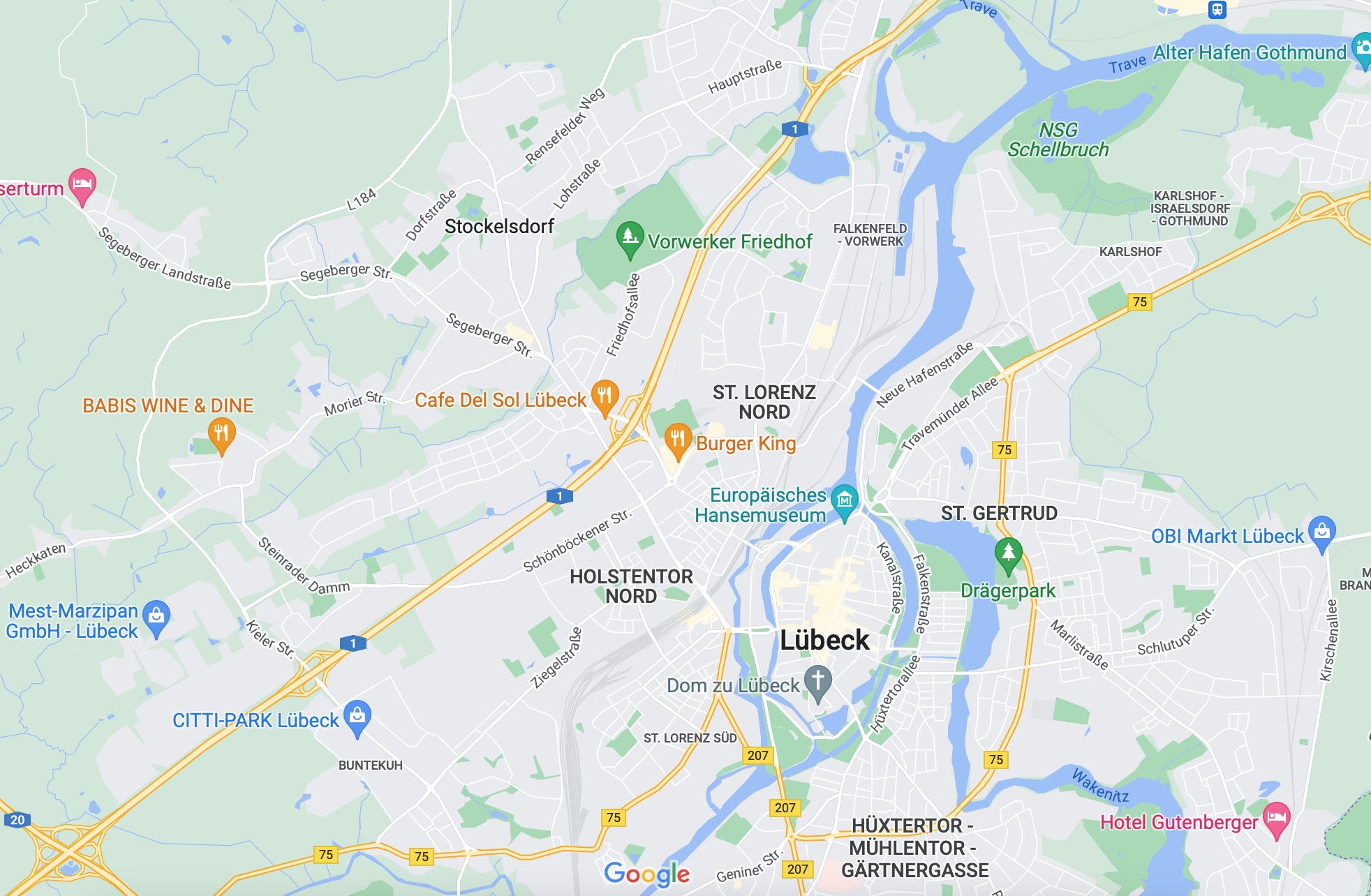 Karte: Segeberger Straße 9, 23617 Stockelsdorf